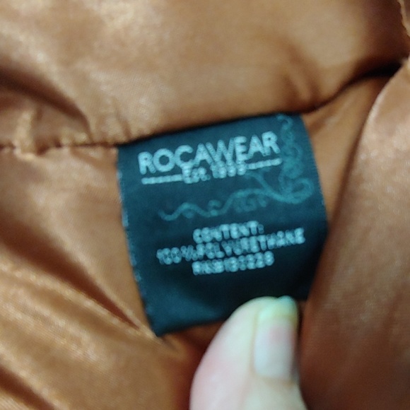 Rocawear Faux Leather Jacket Bling & Studs Size S - Picture 5 of 8
